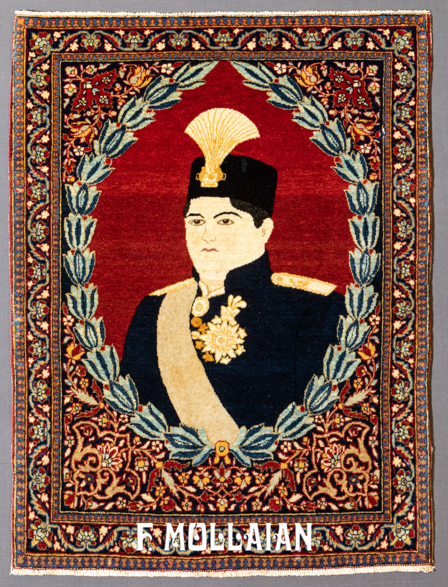 Tapete pictórico Kashan Mohtasham n°:188410